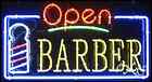 New "Open Barber" 37x20x3 Border Real Neon Business Sign W/Custom Options 15460