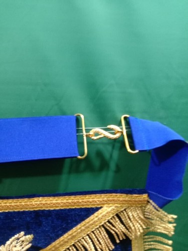FREIMAURER REGALIEN DOZENTENSCHÜRZE BLAU MIT KETTENKRAGEN -HSE - Bild 13 von 14