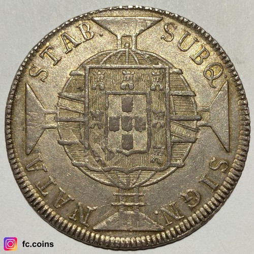 BRAZIL - 960 Reis 1819 R AU/MS (Rio de Janeiro) - Silver Coin - @fc.coins - Picture 2 of 2
