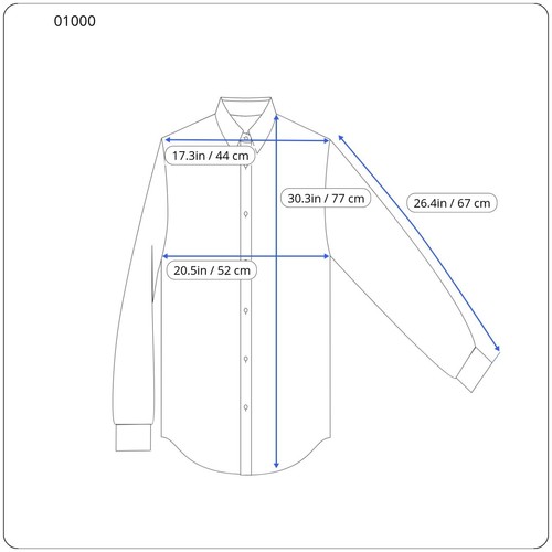 SUITSUPPLY Egyptian Cotton Slim Fit Formal Shirt Men's 37 / 14 1/2 Cutaway Blue - Picture 3 of 8