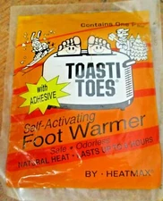 HEATMAX TOASTI TOES FOOT WARMERS  ONE PAIR NEW