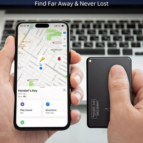 New Wireless Charging Smart Card Tracker ABS Wallet Tracker Tracking Device - Picture 8 of 21