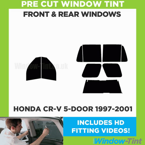 For Honda CR-V 5-door 1997-01 Full Pre Cut Window Tint Kit Front & Rear Film - Picture 2 of 10