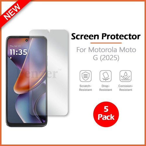 1-100 LOT LCD Ultra Clear HD Screen Protector for Phone Motorola Moto G (2025) - Photo 9 sur 12