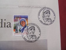 Official Vatican stamp canonization Mother Teresa of Calcutta Osservatore Romano