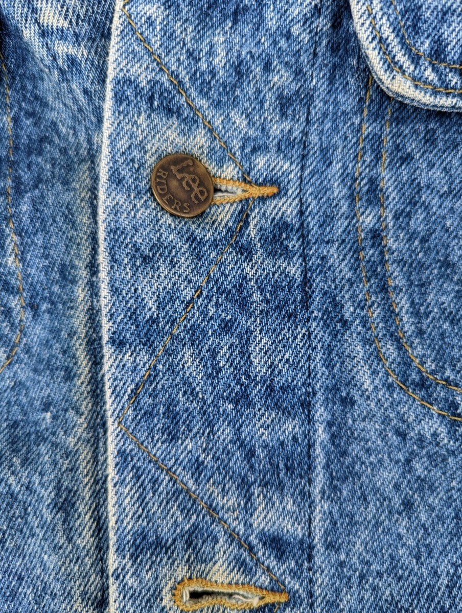 Vintage Lee Denim Jacket Hard Rock Cafe Honolulu 40R Blue