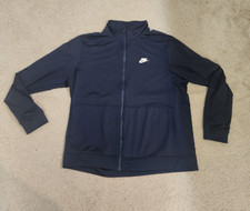 Nike Track Jacket Mens Extra Large XL Black Athletic Outdoor Running Gym Coat