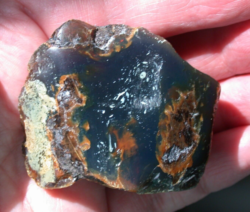 Beautiful Purple Violet AMBER Fossil Gemstone Large 39 gram Piece - Picture 4 of 9