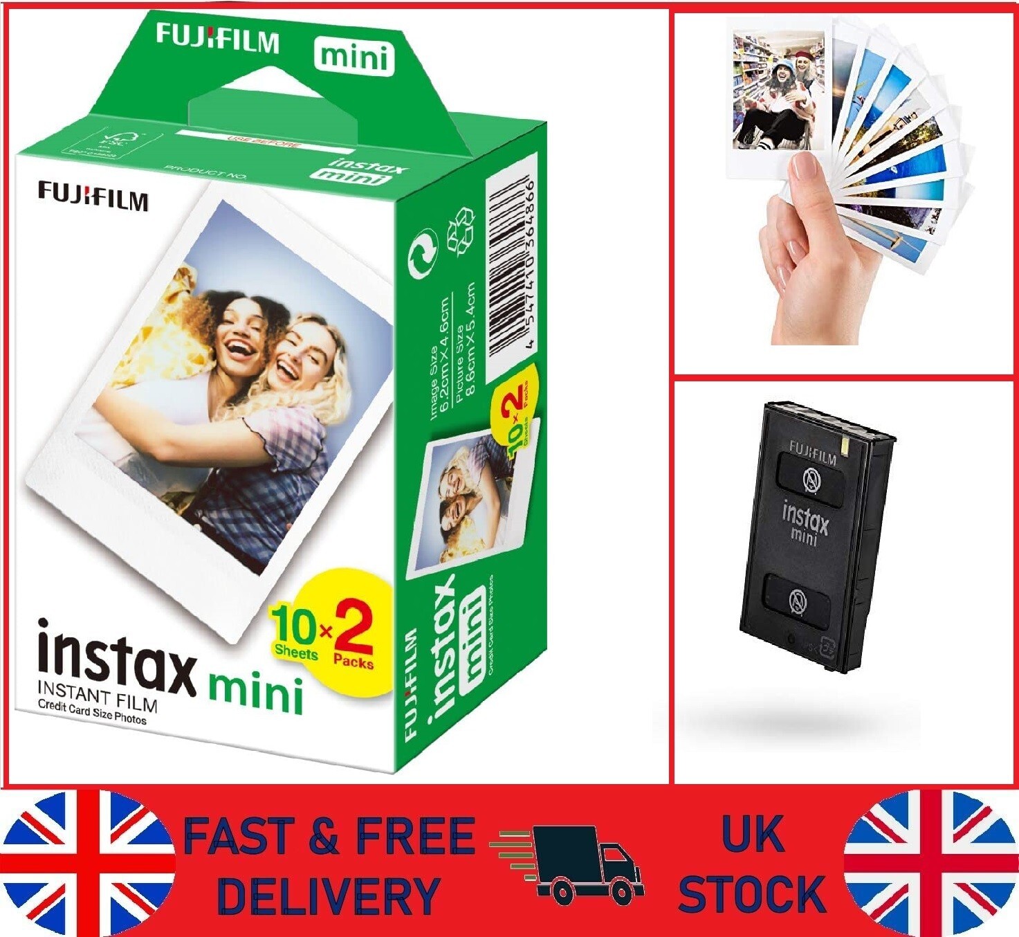 Fujifilm Instax Mini Film Fujifilm Mini (20 Shots Pack) for sale online eBay