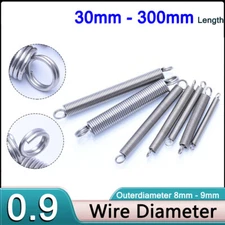 Wire Dia 0.9mm Extension Spring Tension Expansion Extending Spring Length 30~300