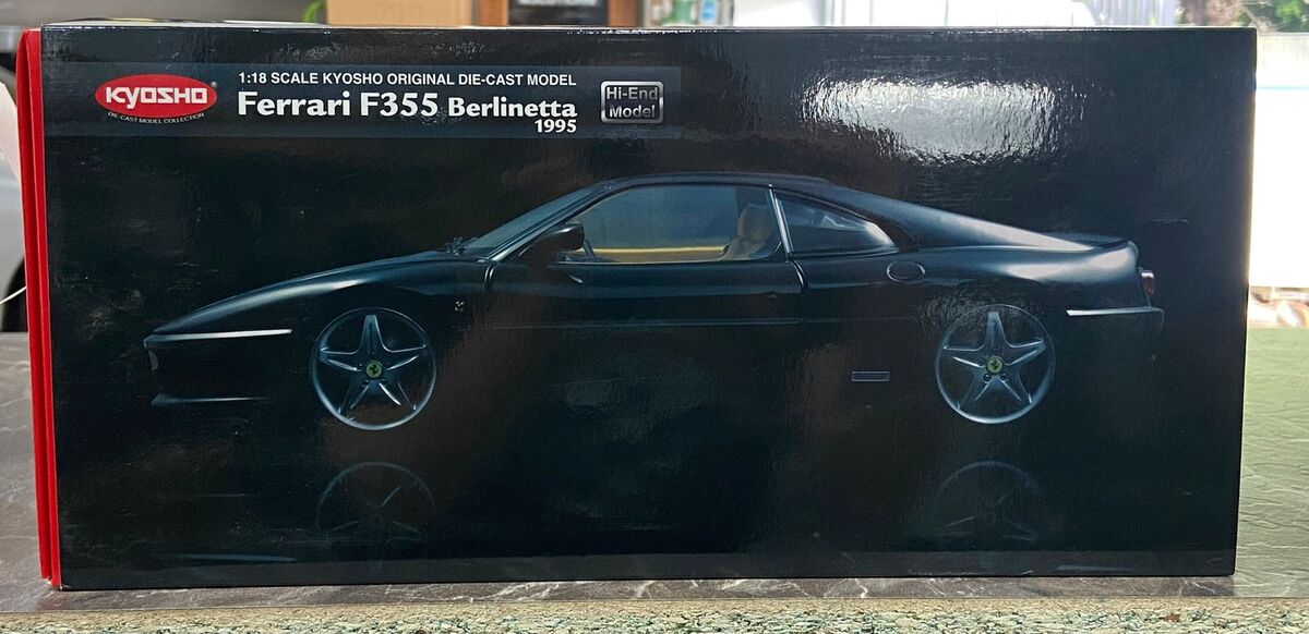 1:18 1995 Ferrari F355 Berlinetta -- Black -- Kyosho | eBay