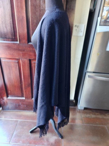 Worthington Full Wrap Shawl Black Womens One Size Fits All - Picture 4 of 6