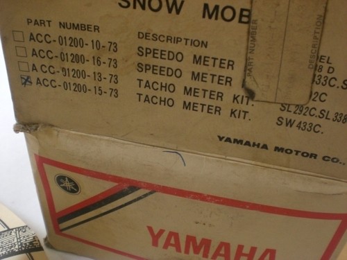 KIT DE TACÓMETRO YAMAHA DE LOTE ANTIGUO SW433C ACC-01200-15-73 #14 - Imagen 4 de 4