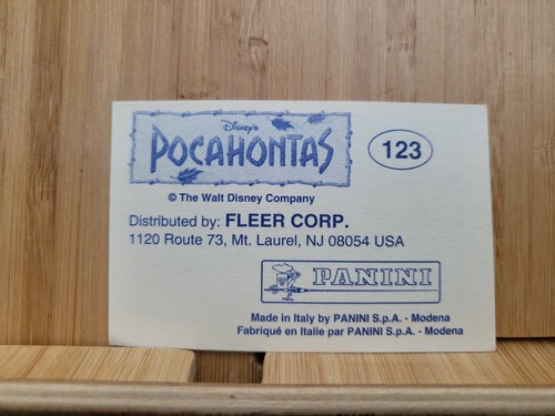 Pocahontas Movie Sticker🏆Panini #123 - 1995🏆FREE POST - Picture 2 of 2
