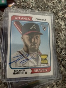 2023 Topps Heritage - Real One Autographs Michael Harris II #ROA-MH (AU, RC)