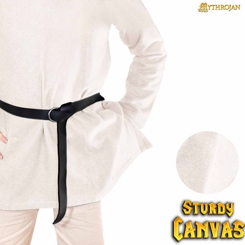 Cotton Tunic Viking Shirt Medieval Knight SCA LARP Pirate Cosplay Unisex Costume - Picture 10 of 39