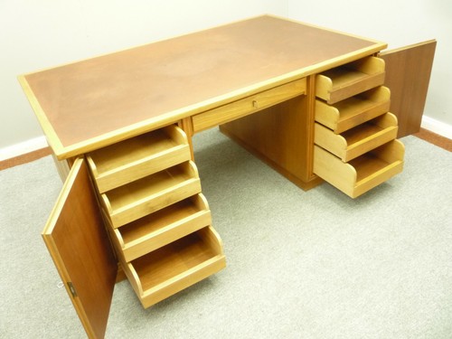 Escritorio de pareja sencillo años 40 Art-Deco Furniture moderno - Imagen 6 de 12