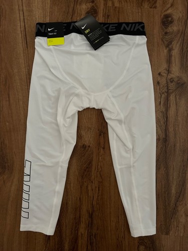 Brand New w/Tags Nike Dri-fit Boys Compression Training White Size Large LG - Picture 2 of 2