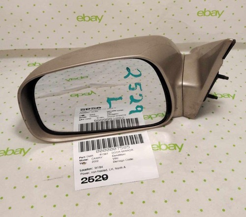 02 03 04 05 06 TOYOTA CAMRY Door Mirror Left driver side Power non-heated Gold - Picture 1 of 3
