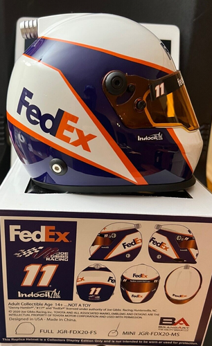 DENNY HAMLIN 2020 FEDEX MINI HELM 1/2 SCALE BRAND ART - Bild 5 von 8