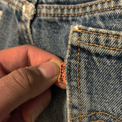 Vintage Levi’s Orange Tab Denim Jeans Men’s 36x26 CUT Wide Leg Y2K Baggy Pants - Picture 2 of 7