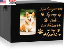 Pet Memorial Urn for Dog or Cat Ashes Wooden Dog Urns Keepsake Memory Box Cremat