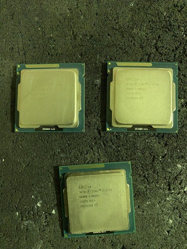 Lot of 3x Intel Core i7-3770 SR0PK 3.40Ghz CPU's