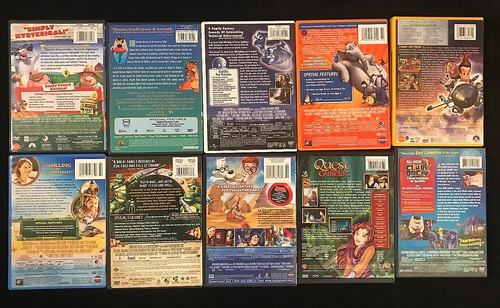 (10) Children's Kid Family DVD Lot: Nim's Island, Barnyard, Mr. Peabody, Camelot - Picture 3 of 3