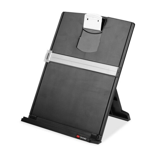 9-2//3-Inch x2-Inch x12-1//8-Inch Black//Silver 3M DH340MB Desktop Document Holder