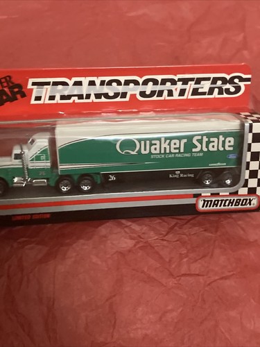 Matchbox White Rose #26 B BODINE QUAKER STATE 1992 CY104 Super Star Transporter - Picture 12 of 12