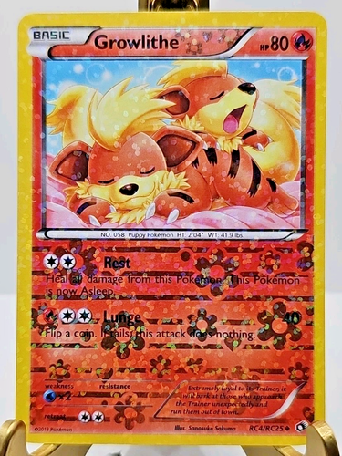 Growlithe RC4/RC25 Legendary Treasures: Radiant Collection Holo - FREE SHIPPING