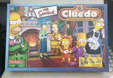 THE  SIMPSONS Cluedo Board Game 2001  with Pewter playing Pieces 