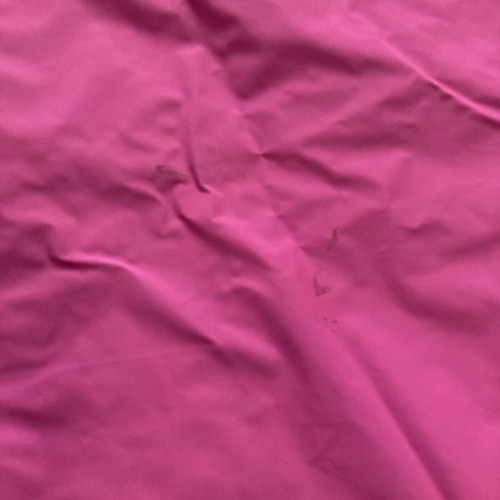 L.L Bean Hood Rain Jacket Pink Zip Front Pockets PVC Drawcord Waterproof Size M - Picture 7 of 8