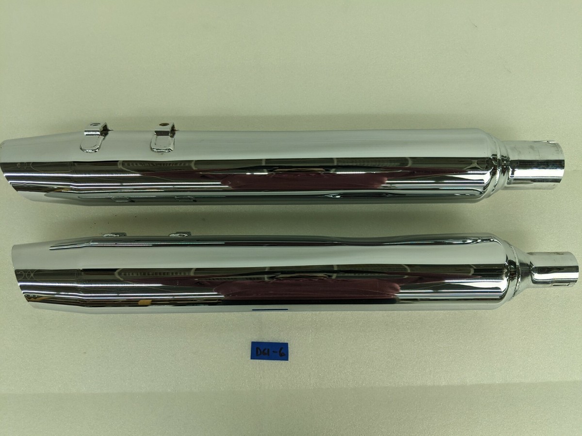 その他 YRY OEM Harley Davidson Touring Glide Exhaust Mufflers Chrome