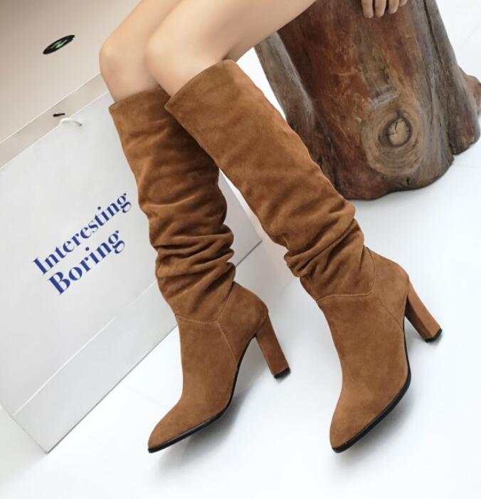 Womens Knee High Boots Fur Lined Winter Winter Winter Luxury Snow shoes Chunky High Heels V367 89d220 Womens Knee High Boots Fur Lined Winter Winter Winter Luxury Snow shoes Chunky High Heels V367 89d220