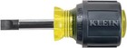Klein Tools 600-1 5/16-Inch Flat Head Screwdriver with Cabinet Tip, Made in USA,