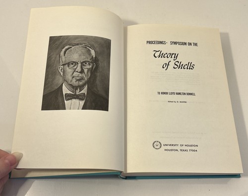 Theory Of Shells to Honor Lloyd Hamilton Donnell University Of Houston 1967 - Imagen 2 de 14