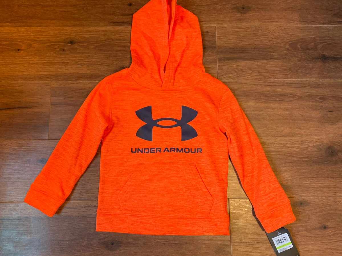 Meetbaar Ruwe olie Chemie NWT Under Armour Hoodie Boys Size 4 Orange Navy Blue Logo MSRP $34 UA  Sweatshirt | eBay