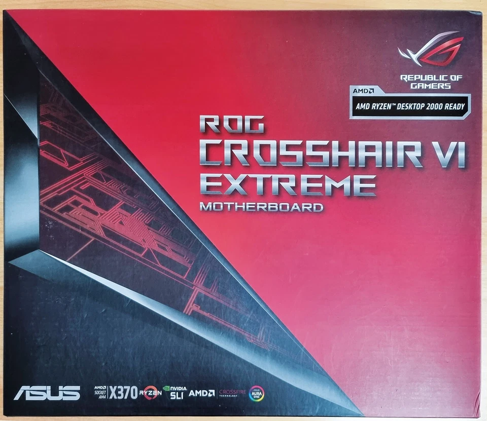 ASUS ROG Crosshair VI Extreme AMD X370 Sockel AM4 E-ATX Mainboard (90MB0UD0-M0E) - Bild 2 von 4