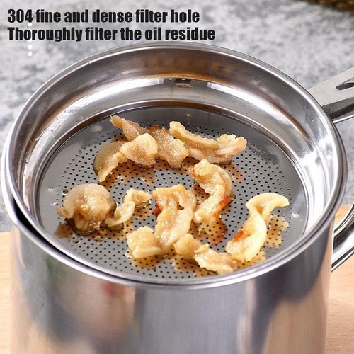 Oil Filter Storage Pot Grease Strainer Container Kitchen Cooking UK Tool S1G0 - Picture 9 of 12