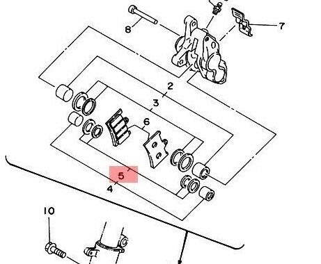 Yamaha TZ125, TZ250 Genuine Front Brake Caliper Seal Kit New OEM 4TW-W0047-10 - Picture 1 of 4