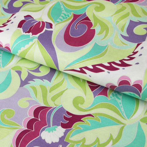 Baumwollstoff "bunte Knospen" Extravaganza von Riley Blake Designs -  in lila - Bild 1 von 5