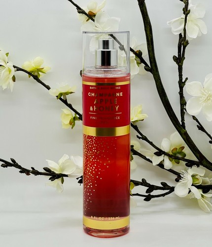Bath and Body Works Champagne Nebulizzatore Mela e Miele, Gel Doccia, Crema Mani Set 3 Pezzi - Foto 4 di 5