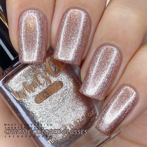 Whats Up Nails Chrome Colored Glasses Regular Polish (Rose Gold Chrome), Polish - Bild 11 von 12