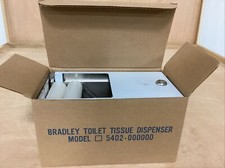 BRADLEY 5402 STAINLESS DUAL ROLL TOILET TISSUE DISPENSER 