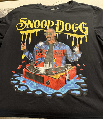 Dogg Supply Snoop Dog Shirt Mens XL Black Graphic Rap T Hip Hop Streetwear EUC - Picture 1 of 2