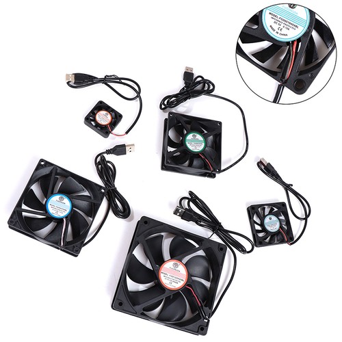DC 5V USB Brushless Sleeve Bearing Fen Computer PC Silent Cooler Cooling Fan Lot - Photo 11/17