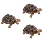  3 PCS Animal Toys Outdoor Ornaments Creative Tortoise Adornment Model