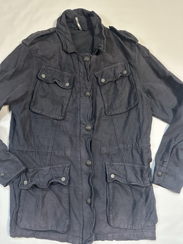 Free People Not Your Brother’s Surplus Jacket Cinched Waist Blau Gr. L 168 $ - Bild 8 von 12