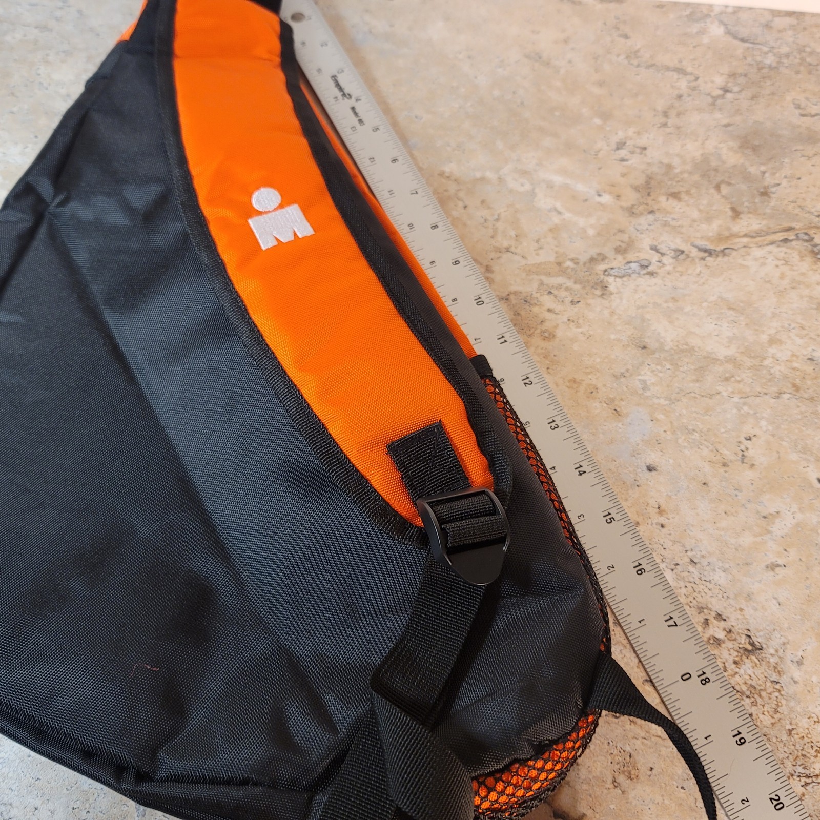 IRONMAN BLACK & ORANGE 70.3 AUSTIN TEXAS SLING BACKPACK